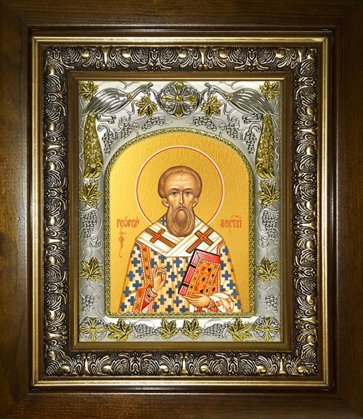 Икона Георгий Константинопольский, в киоте 20х24 см 28824 - фото 42413