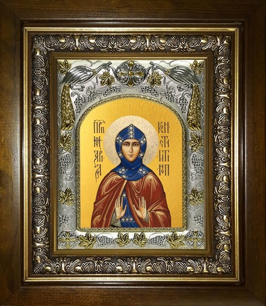 Икона Мария Константинопольская преподобная, в киоте 20х24 см 28834 - фото 42423