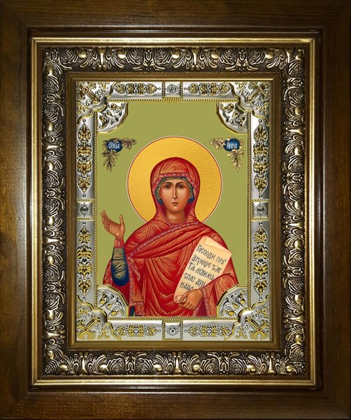 Икона Анна Пророчица, в киоте 24х30 см 28870