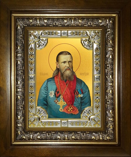 Икона Иоанн (Иван) Кронштадтский праведный чудотворец, в киоте 24х30 см 28875 - фото 42462