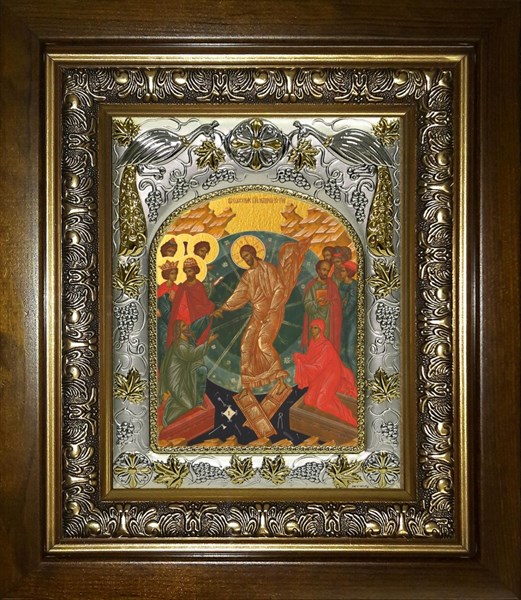 Икона Воскресение Христово, в киоте 20х24 см 28886