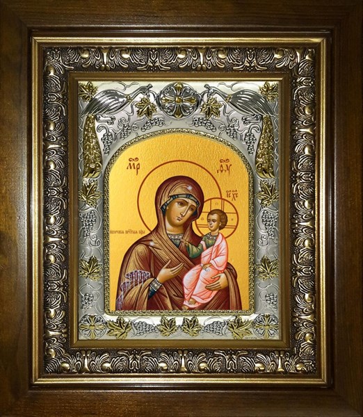 Икона Иверская икона Божией Матери, в киоте 20х24 см 28953