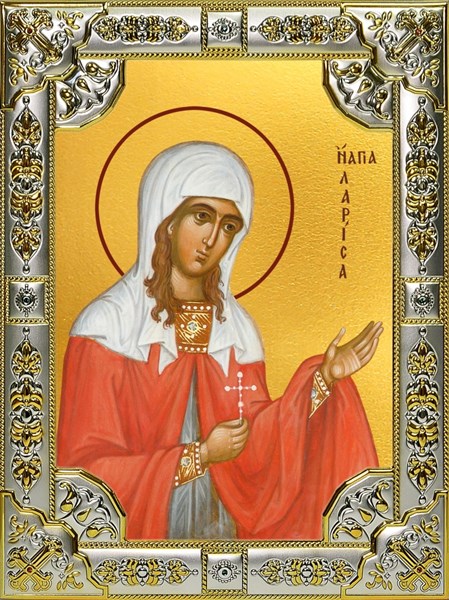 Икона Лариса Готфская, мученица, 18х24 см, со стразами 28962 - фото 42549