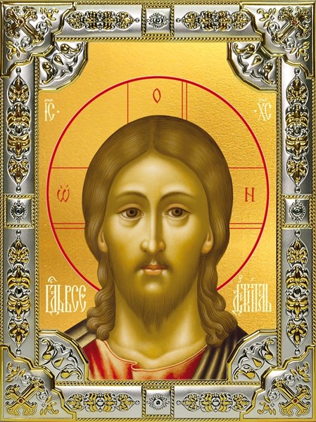 Икона Господь Вседержитель, 18х24 см, со стразами 28983