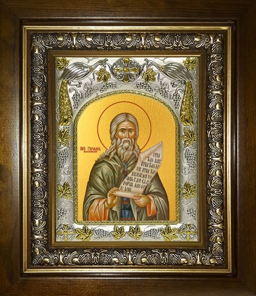 Икона Герман Аляскинский, преподобный, в киоте 20х24 см 28997