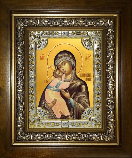 Икона Владимирская икона Божией Матери, в киоте 24х30 см 29033 - фото 42618