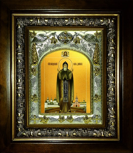 Икона Даниил Московский благоверный князь, в киоте 20х24 см 29043