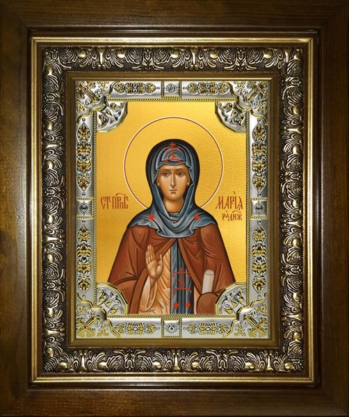 Икона Мария Радонежская преподобная, в киоте 24х30 см 29062