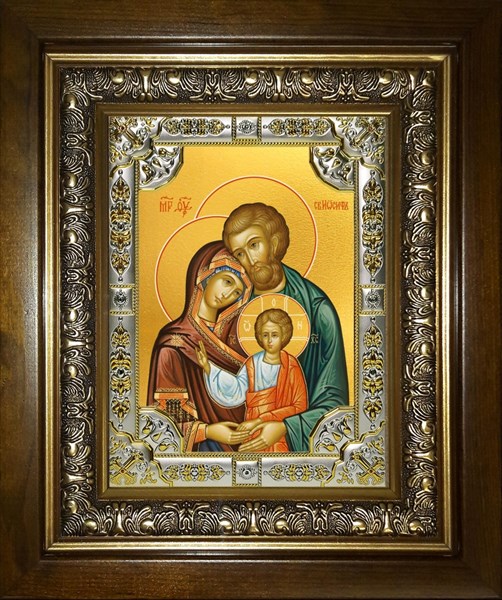 Икона Святое Семейство, в киоте 24х30 см 29081