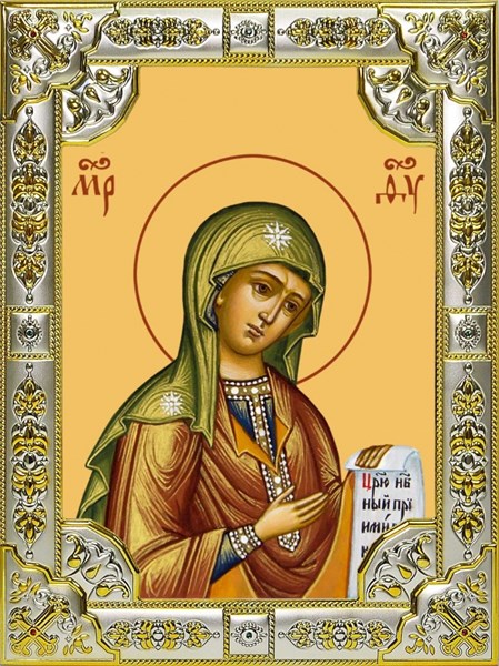 Икона Боголюбская икона Божией Матери, 18х24 см, со стразами 29116 - фото 42701