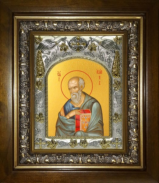 Икона Иоанн (Иван) Богослов апостол, в киоте 20х24 см 29135 - фото 42718