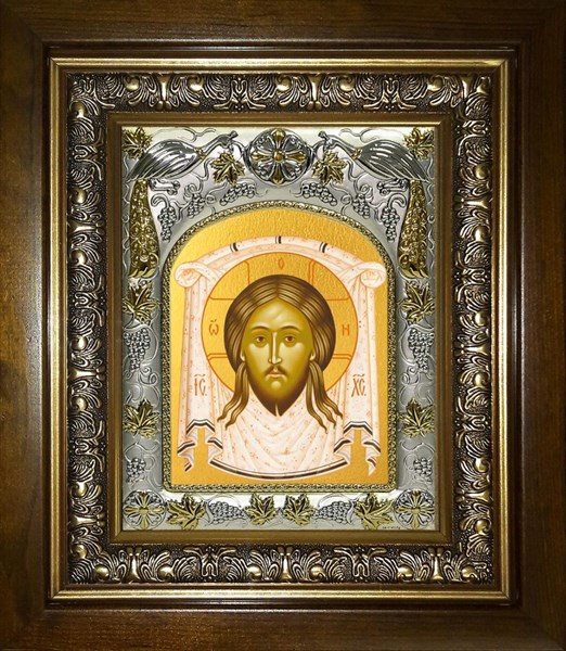 Икона Спас Нерукотворный, в киоте 20х24 см 29147