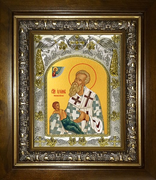 Икона Иулиан Кеноманийский, епископ, святитель, в киоте 20х24 см 29153