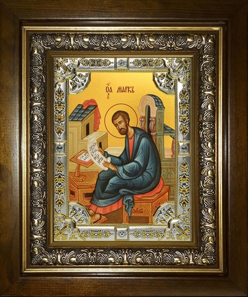 Икона Марк Апостол, в киоте 24х30 см 29167
