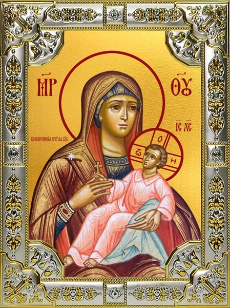 Икона Козельщанская икона Божией Матери, 18х24 см, со стразами 29194