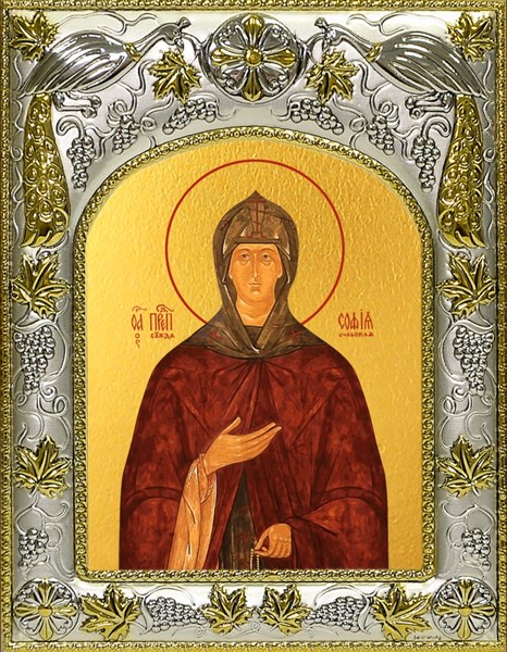 Икона София Суздальская, преподобная, 14х18 см 29228