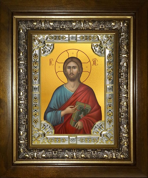 Икона Господь Вседержитель, в киоте 24х30 см 29229