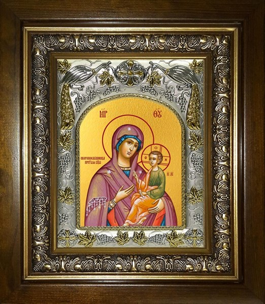 Икона Скоропослушница, икона Божией Матери, в киоте 20х24 см 29275 - фото 42854