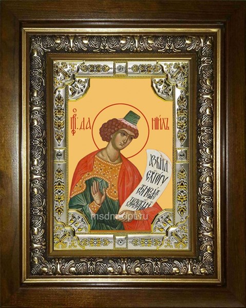 Икона Даниил пророк, в киоте 24х30 см 29276