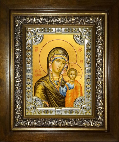 Икона Казанская икона Божией Матери, в киоте 24х30 см 29293 - фото 42872