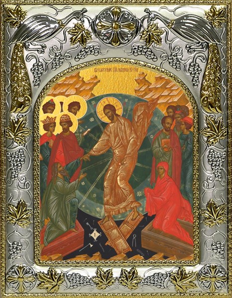 Икона Воскресение Христово, 14х18 см 29356