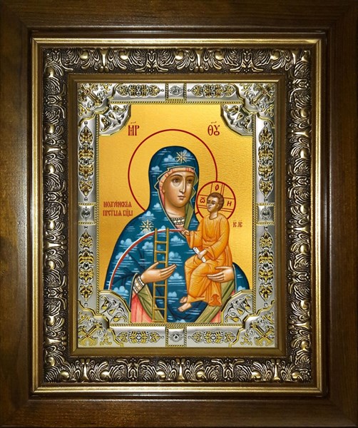 Икона Молченская икона Божией Матери, в киоте 24х30 см 29365 - фото 42941