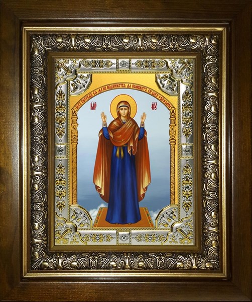 Икона Нерушимая стена, икона Божией Матери, в киоте 24х30 см 29405 - фото 42980