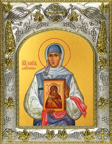 Икона Мария Дивеевская (Федина) блаженная, 14х18 см 29406