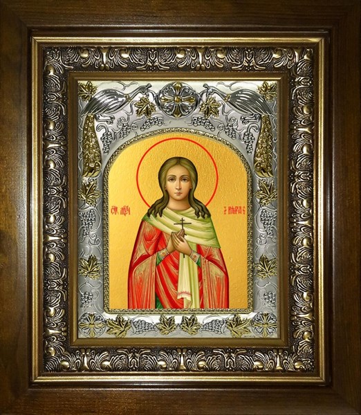 Икона Вера Римская мученица,в киоте 20х24 см 29431 - фото 43005