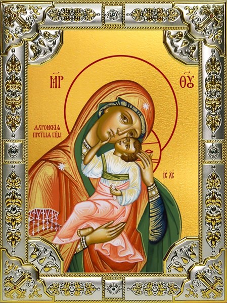 Икона Яхромская икона Божией Матери, 18х24 см, со стразами 29501