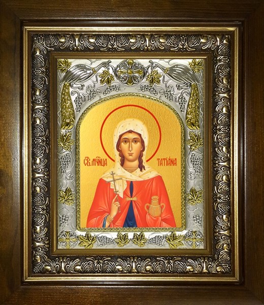 Икона Татиана (Татьяна) Святая, в киоте 20х24 см 29512 - фото 43084