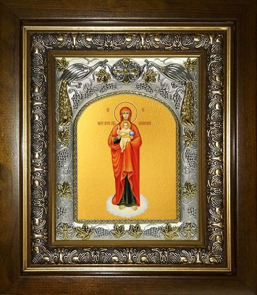 Икона Валаамская икона Божией Матери, в киоте 20х24 см 29530