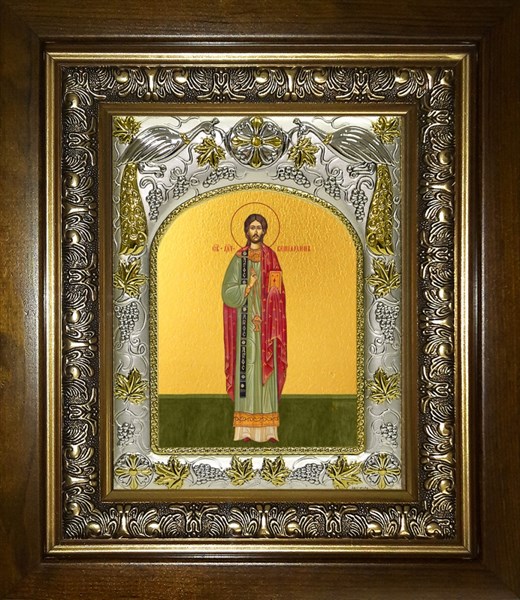 Икона Вениамин Персидский, священномученик, в киоте 20х24 см 29575