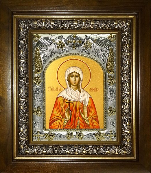 Икона Лариса Готфская, мученица, в киоте 20х24 см 29615