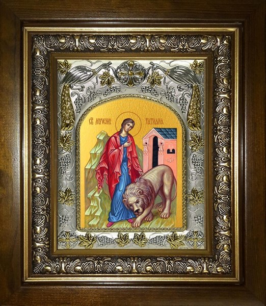 Икона Татиана (Татьяна) Римская мученица, в киоте 20х24 см 29682 - фото 43247