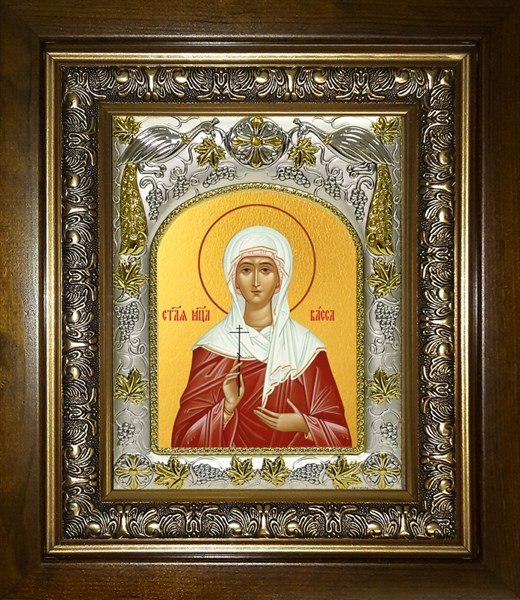 Икона Васса Алонская мученица, в киоте 20х24 см 29712