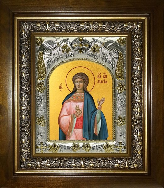 Икона Мария (Романова) страстотерпица, царевна, в киоте 20х24 см 29744