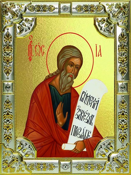 Икона Осия пророк, 18х24 см, со стразами 29749