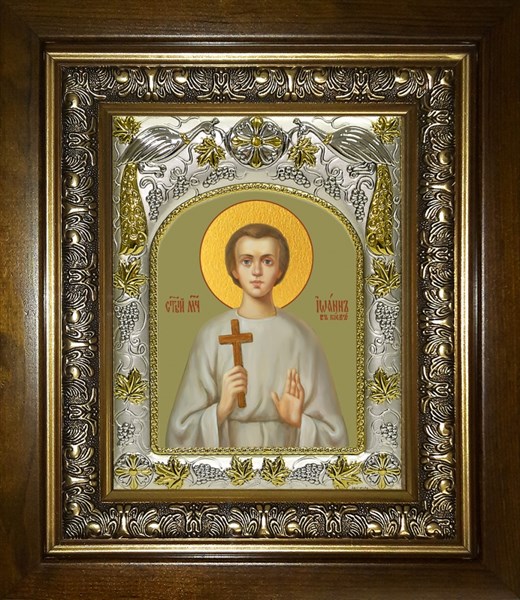 Икона Иоанн (Иван) Киевский, Печерский, мученик, в киоте 20х24 см 29758 - фото 43321