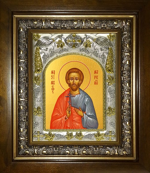 Икона Максим Маркианопольский (Мизийский), мученик, в киоте 20х24 см 29767