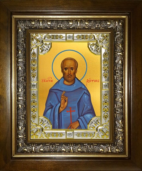 Икона Рустик Парижский священномученик, в киоте 24х30см 29803