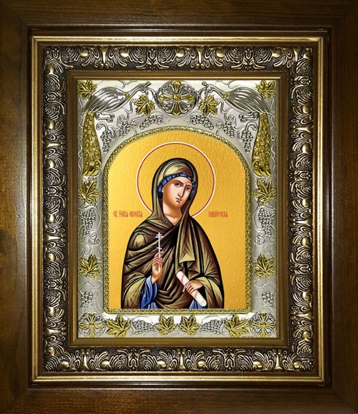 Икона Ксения (Евсевия) Миласская, диакониса, в киоте 20х24 см 29925