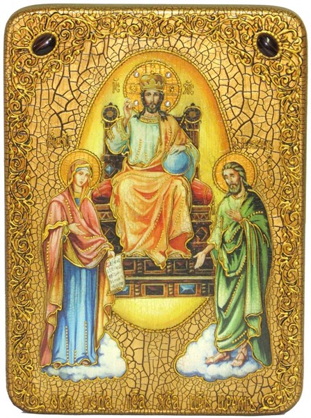 Подарочная икона Царь Царей на дереве (на дубе) 21х29 см. 234095 - фото 5931