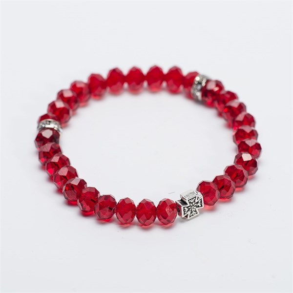 Четки-браслет из Кварца красного прозрачного 229928