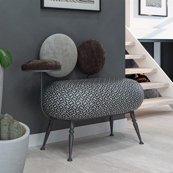 Банкетка Пьяно Люкс грей Bo14041_2444