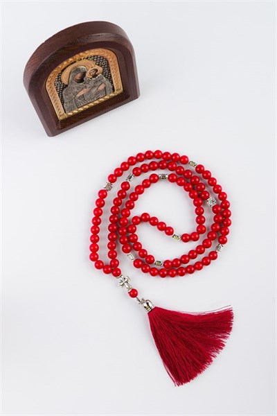 Четки под облачения из Агата (цвет красный) с кистью 229803