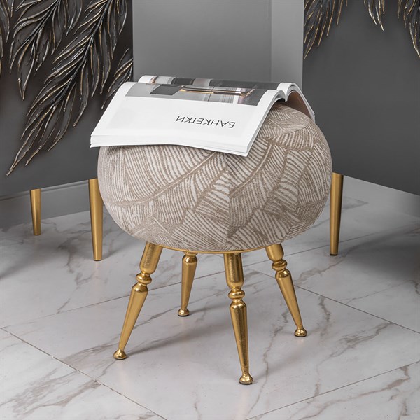 Банкетка Конте Беж Золото Bo14036_3364