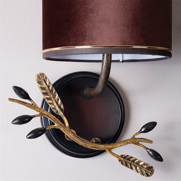 Бра Oliva Branch левое Каштан Амбер Bo35065_3395