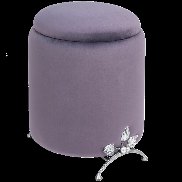 Банкетка Терра Сид Лиловый Античное серебро Bo14081_3629