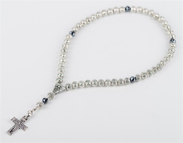 Четки православные 50 из металла с крестом 229756